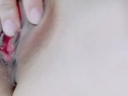 【クリオナニー】 シンプルだけど本気のオナニーしちゃいました♡恥ず。。。本気の汁が出てるよ♡ 6/16