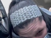 Giving road head for a hard cock 12/16