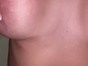 Peeping as my stepmom caresses her big tits and still shows her pussy 13/16