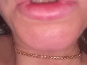 Peeping as my stepmom caresses her big tits and still shows her pussy 16/16