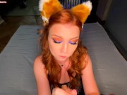 Red fox loves throat fucking very much! Moans and drooling, everything that we all like! 2/16