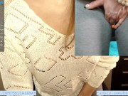 Teacher's squirting in her leggings in the middle of the class while her toy's being controlled 10/16