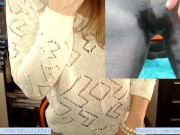 Teacher's squirting in her leggings in the middle of the class while her toy's being controlled 16/16