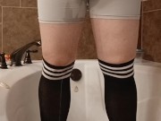 Wetting With A Hard Cock & Socks 14/16
