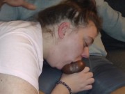 Step sister deep throating step brother's dick balls deep 16/16