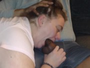 Step sister deep throating step brother's dick balls deep 4/16