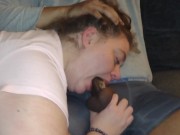 Step sister deep throating step brother's dick balls deep 9/16