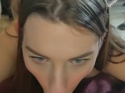 February Friday Valentines Day Sloppy Blowjob in hot Lingerie 6/16