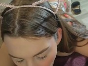 February Friday Valentines Day Sloppy Blowjob in hot Lingerie 7/16