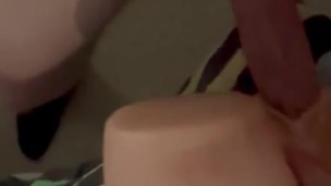 Watching local hot milf on PORNHUB while fucking my toy