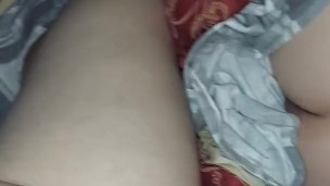 Tried jerking off while my wife was. She woke up and did it for me!