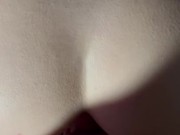 Pulled his dick out of my my pussy and came inside my tight ass cumfart and anal creampie 11/16
