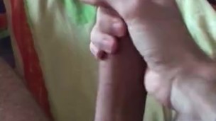 Обкончал кровать друга