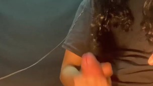 huge rope of cum with hang time in slow mo! who want to catch it ? say ahhhhh!