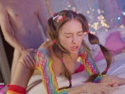 stepbrother nerd showed stepsister a dick - SolaZola 13/16