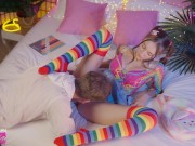 stepbrother nerd showed stepsister a dick - SolaZola 4/16