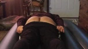Exposing Bubble Butt Asshole Cock Balls Tease
