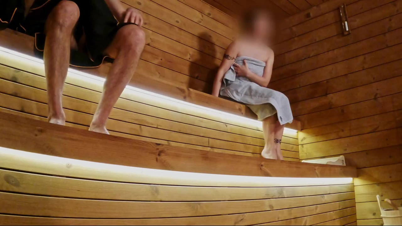 SAUNA ADVENTURE PT1: I show my hard cock to three people in the sauna - Free Sex Video - RedTube