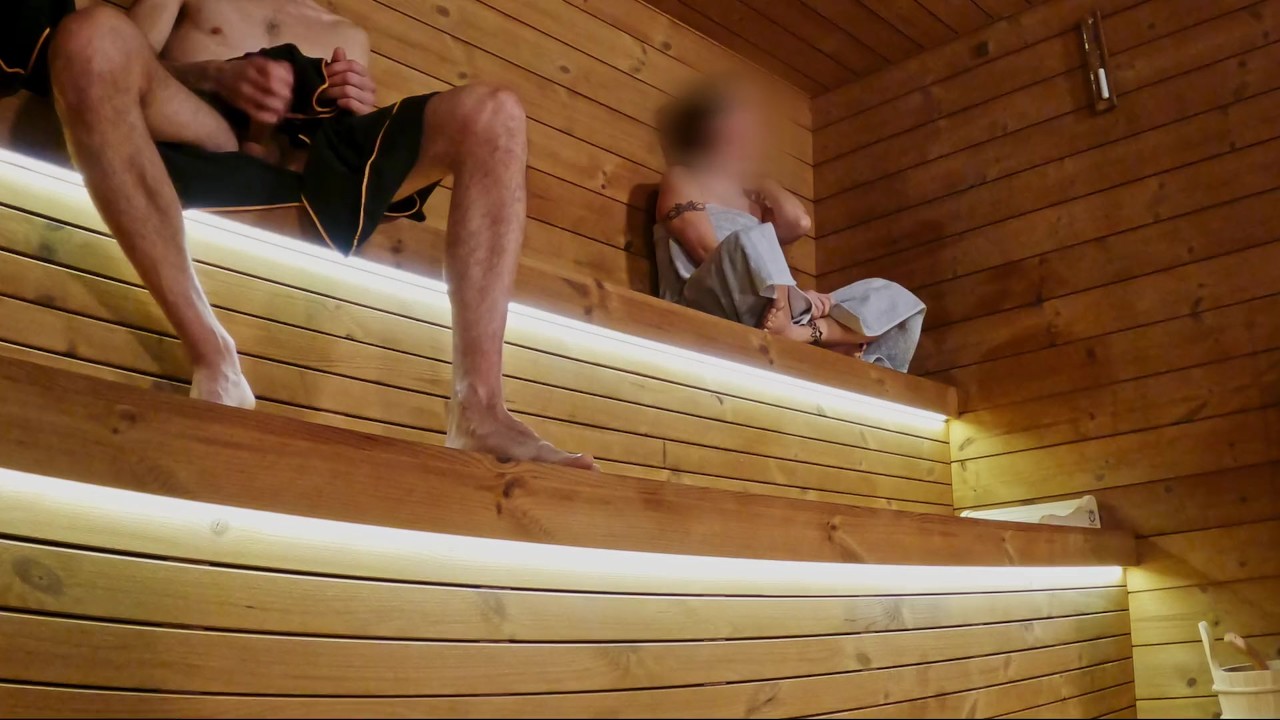 SAUNA ADVENTURE PT1: I show my hard cock to three people in the sauna - Free Sex Video - RedTube