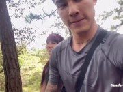 Sucking and fucking in the woods 1/16