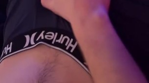 Straight Guy Jacks Off Showing Hairy Armpits