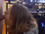 Heather Kane Proves Fan Wrong by Making him Cum Early so she can Eat ! 8/16