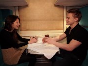 Best comedy in porn history! Meeting on the train ended hot sex. Sirena Milano 1/16