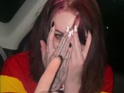 ANAL CREAMPIE in the car for the Super Bowl Chiefs Win!! 16/16