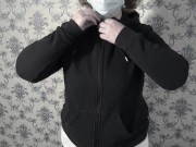 Mature BBW MILF gets naked and shows her big saggy soft natural tits. 1/16