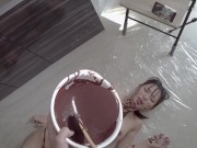 【有料公開】ドS彼氏に全身チョコまみれにされちゃった♡生チョコ大量挿入…ハッピーバレンタインっ！！B