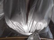 Shaking Big Saggy Soft Natural Tits by Mature BBW MILF. 1/16