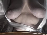 Shaking Big Saggy Soft Natural Tits by Mature BBW MILF. 12/16