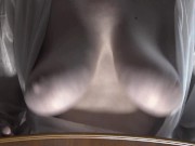 Shaking Big Saggy Soft Natural Tits by Mature BBW MILF. 13/16