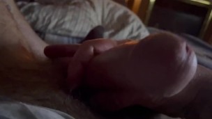 Playing with cock