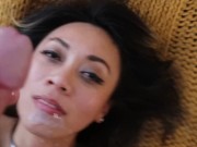 Cumshot on my pretty face