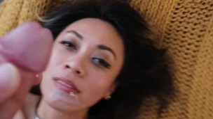 Cumshot on my pretty face