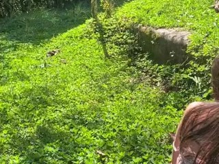 My girlfriend gets horny when I take her to her stepfather’s farm