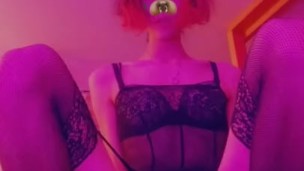 Femboy plays with himself and make mess 3 times