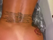 Bathroom sex with blowjob and creampie 14/16