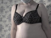 Trying on bras mature bbw milf with big saggy natural tits. 5/16
