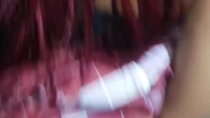 Submissive slut gets all her holes fucked in public at the nightclub bathroom (POV)