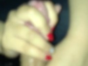 真っ赤なネイルの美巨乳の長編手コキ❤︎#171【HJJ】 3/16