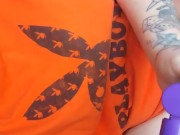 Plugging my tight ass with my new vibrating plug🤤💦🤭 7/16