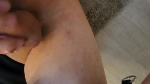 Lovense Gravity anal while in frogtie and chastity