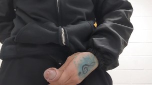 Thick Uncut Cock Pissing in Public Sink (Part 2) @UncutAtNight