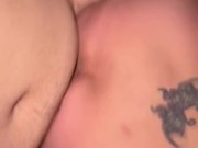 You can’t miss this hot n horny housewife riding the boy nextdoors cock till she is so full of cum!! 13/16