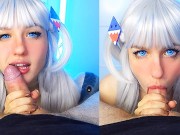 POV your dick passionately sucks Gura Gawr - Sunako_Kirishiki