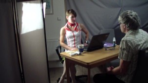 Dirty men´s sexual exam of older grey man - part 1