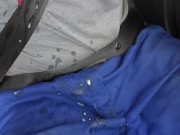 Wanking while driving to pick up my friend 16/16