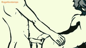 Gay threesome twink cartoon porn